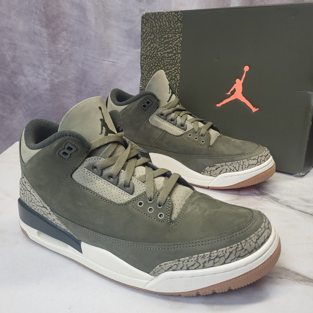 Size 10.5 - Air Jordan 3 Retro Family Affair Olive